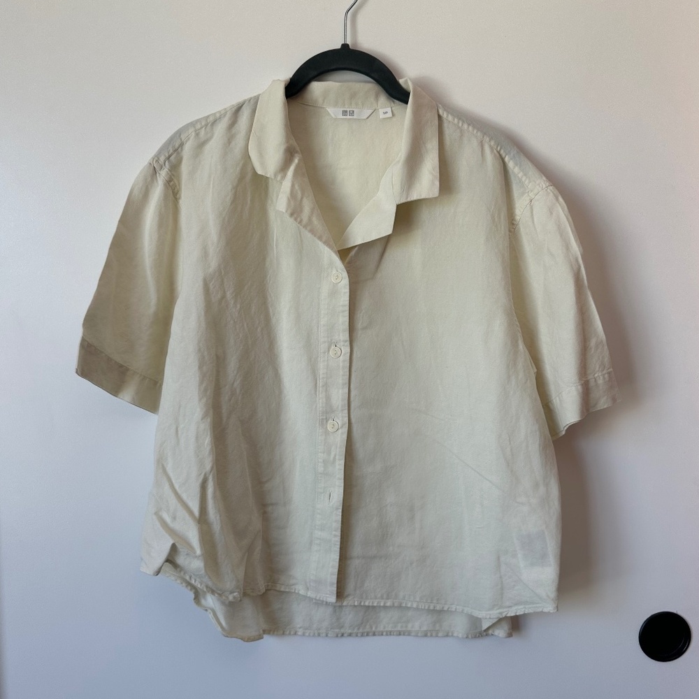 Uniqlo - Short Sleeve Boxy Button Down